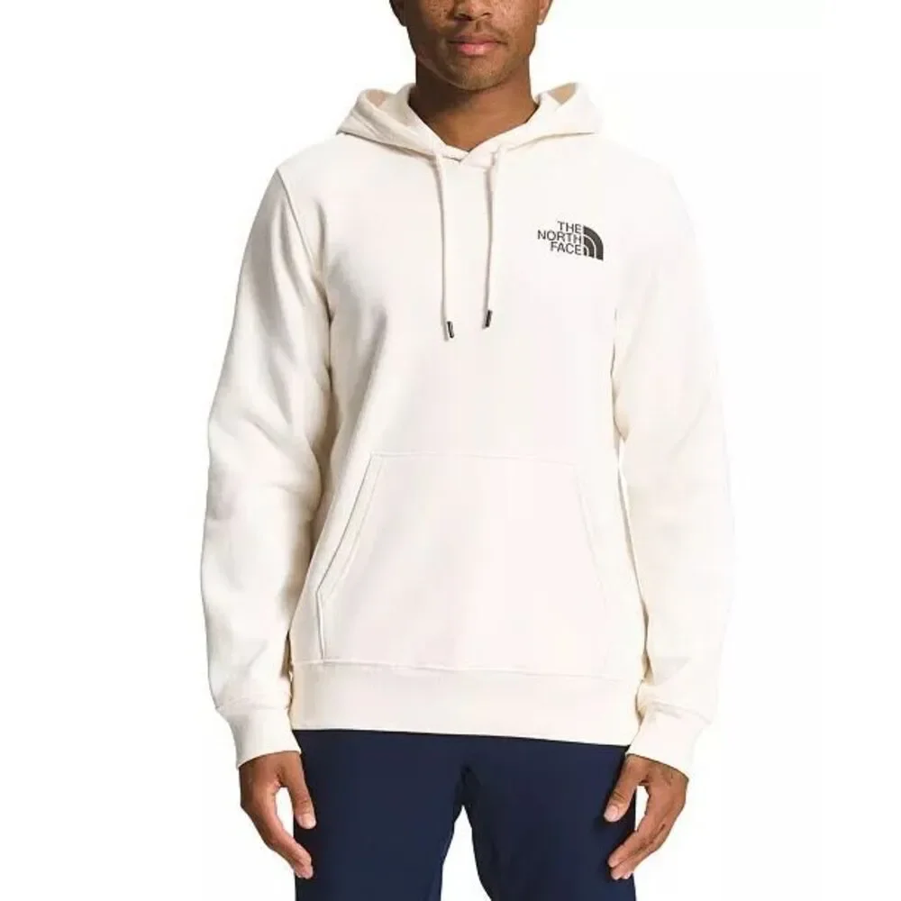 The North Face Men’s Back Graphic Hoodie XXL – Cream / Multicolor Logo